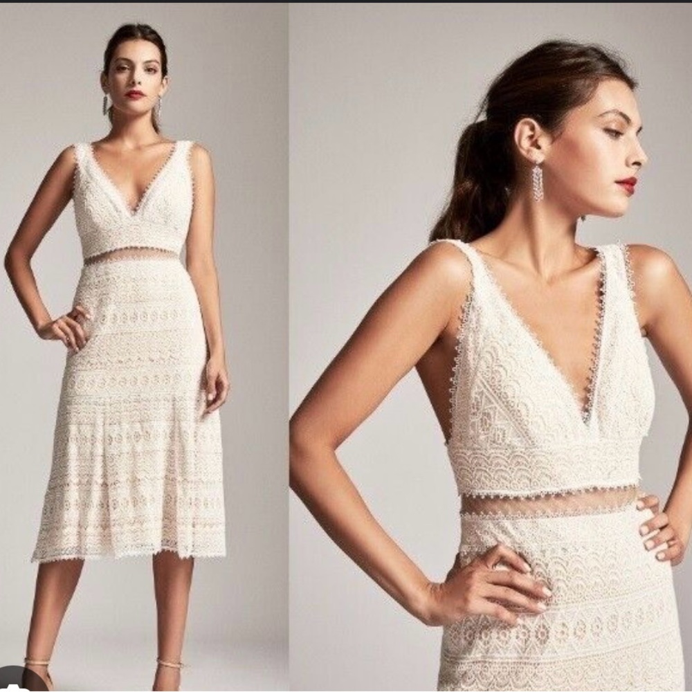 Tadashi Shoji Adelina Lace Midi Dress